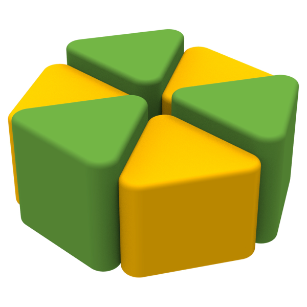 Un set de puf pentru copii Clover KIDIGO